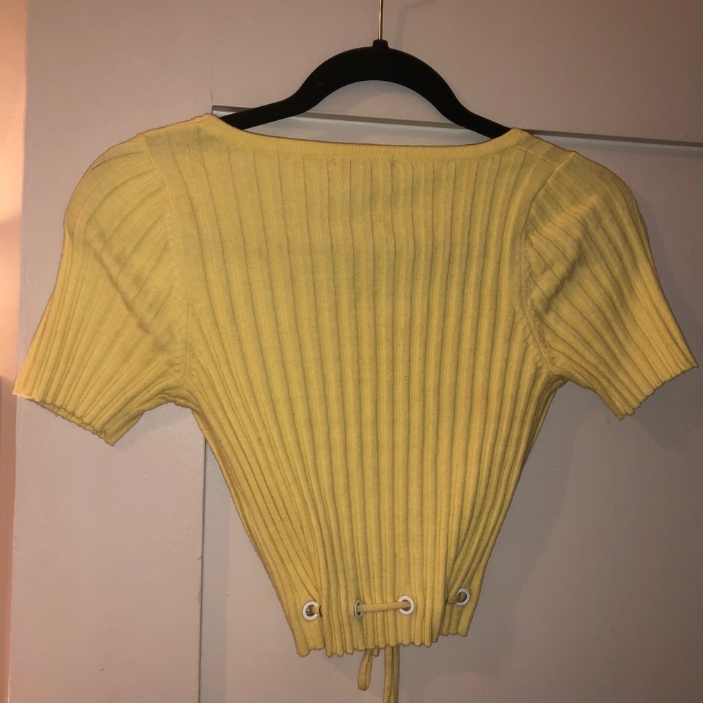 Staud Yellow Cropped Top - Picture 3 of 3